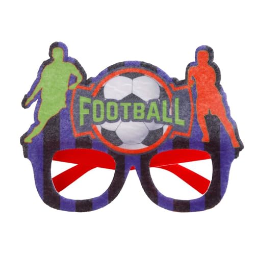 Festival-Brille mit Fußball-Thema, Brille für Erwachsene, Teenager, europäischer Fußball-Brillenrahmen für Feiern und Sportpartys Festival-Brille mit Fußball-Thema, Brille für Erwachsene, Teenager, europäischer Fußball-Brillenrahmen für Feiern und Sportpartys von carotoe