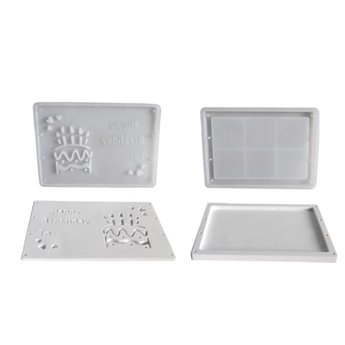 Flexibles Silikonform-Set für kreative Geburtstagsbox, klare Textur und feine Geldkassette, Epoxidharz Flexibles Silikonform-Set für kreative Geburtstagsbox, klare Textur und feine Geldkassette, Epoxidharz von carotoe