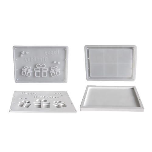 Flexibles Silikonform-Set für kreative Geburtstagsbox, klare Textur und feine Geldkassette, Epoxidharz Flexibles Silikonform-Set für kreative Geburtstagsbox, klare Textur und feine Geldkassette, Epoxidharz von carotoe