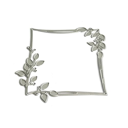 Metall-Stanzform mit Blätterrahmen, Karbonstahl, Prägeschablonen für Grußkarten, Scrapbooking, Dekoration von carotoe