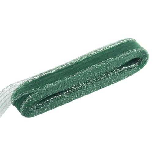 Netz-Bindungsband, silberfarbenes Band, Sinamay-Hut, Bindeband für Schleife, Stirnband, Projektmaterialien von carotoe