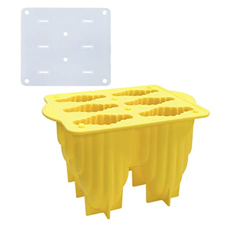 Silikon-Eiscreme-Form mit Deckel, Eis für Formen, wiederverwendbar, Eis am Stiel, Küche, handgefertigte Gadgets für Muscheln von carotoe