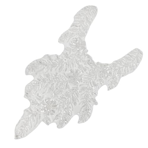 Spitzenstoff Blumenkragen Damen Hochzeitskleid Kragen Pailletten Stickerei Kragen für Kleidung Dekoration von carotoe