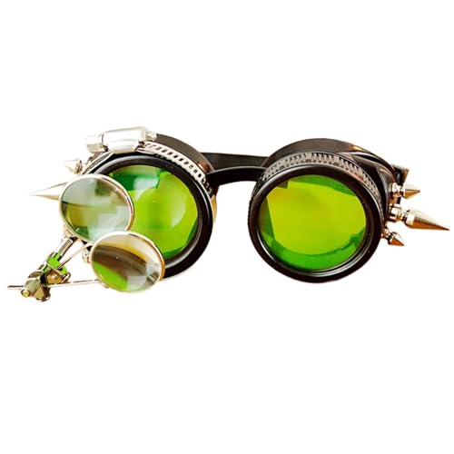 Steampunks Brille Retro Steampunks Brille Halloween Cosplay Brille Steampunks Kostüm Zubehör für Mottoparty von carotoe