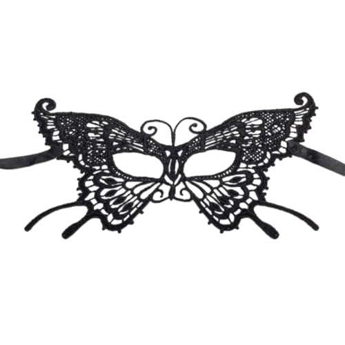 carotoe Halloween-Maske, Spitze, Augenmaske, Venezianer, für Karneval, Party, Kostüm, halbes Gesicht, Augenbinde, Geschenke von carotoe
