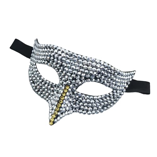 carotoe Maskerade Strass Auge Halloween Cosplay halbes Gesicht für Männer Frauen Maskerade Halloween Cosplay von carotoe