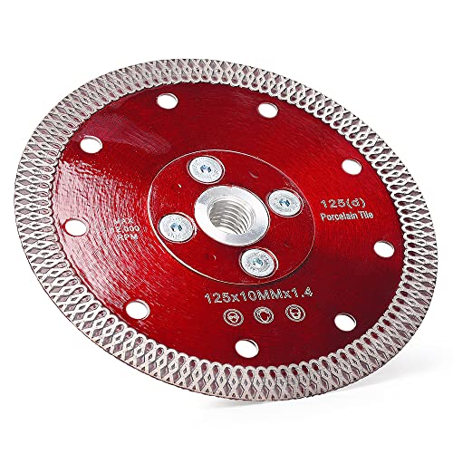 Casaverde 125mm Diamant-Schneidscheiben für Feinsteinzeug/Fliesen mit M14-Flansch zum Schneiden von Feinsteinzeug,Granit,Marmor von casaverde