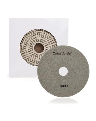 Casaverde 17,8 cm Diamant-Polierpads Körnung 3000 für Beton, Marmor, Quarz, Stein, Arbeitsplatte, Granitpolitur von casaverde