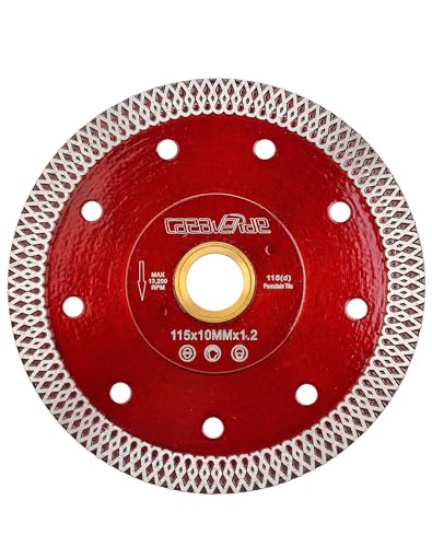 Casaverde 2Pcs Diamanttrennscheibe 115mm,Turbo Dünn Diamant Trennscheiben Für Fliesen Granit Marmor Beton Keramik Ziegel Casaverde 2Pcs Diamanttrennscheibe 115mm,Turbo Dünn Diamant Trennscheiben Für Fliesen Granit Marmor Beton Keramik Ziegel von casaverde