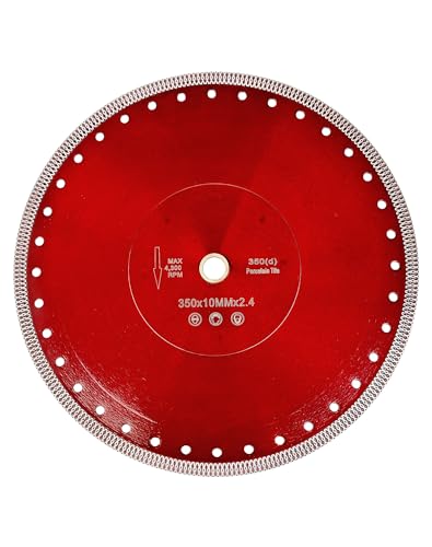 Casaverde Diamanttrennscheibe Ø 350 mm x 25,4 mm/22,23mm für Nassschneiden–Fliesen,Keramik,Stein,Beton,Naturstein,Granit,Marmor Casaverde Diamanttrennscheibe Ø 350 mm x 25,4 mm/22,23mm für Nassschneiden–Fliesen,Keramik,Stein,Beton,Naturstein,Granit,Marmor von casaverde