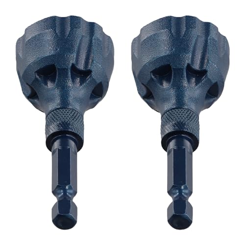 casstaly 2 x Wolframkarbid-Entgratungswerkzeug für externe Fasen, 3 mm - 20 mm, Entgraten von Anfasbohrern (blau) von casstaly