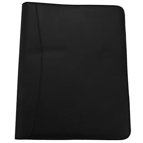 casstaly A4-Leder-A4-Ordner mit 3 Ringen, Business-Ordner, Padfolio mit Notizblock für Interviews und GeschäFte von casstaly