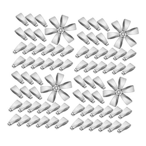 casstaly Edelstahl-Anhängerverschluss, Kettenanhängerverschluss, Anhängerverschluss, Halskettenschnalle, Pendel für Schmuckherstellung von casstaly