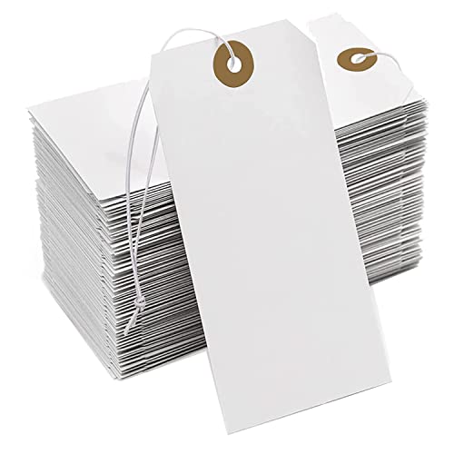 casstaly GroßE PapieranhäNger mit VerstäRkungsloch und Befestigter Schnur, 200 StüCk PapieranhäNger zum AufhäNgen mit Elastischem Seil casstaly GroßE PapieranhäNger mit VerstäRkungsloch und Befestigter Schnur, 200 StüCk PapieranhäNger zum AufhäNgen mit Elastischem Seil von casstaly