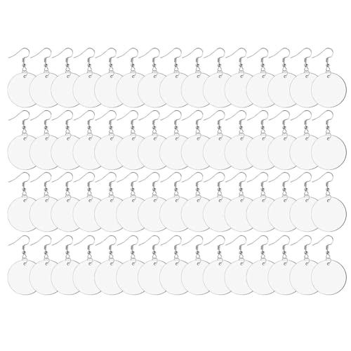 casstaly Ohrring-Set mit Sublimationsdruck – 210-teilig mit 70 doppelseitigen Bändern, Haken und offenen Ringen für individuelle Designs von casstaly
