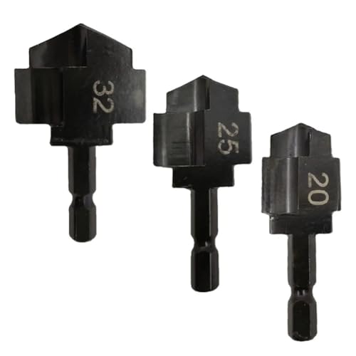 casstaly PPR-Hebe-Stufen-Bohrer, Wasserrohr-Anschlusswerkzeug, 20/25/32, für Klempner, Wasserrohrstanzer, Bohrer, 3 Stück casstaly PPR-Hebe-Stufen-Bohrer, Wasserrohr-Anschlusswerkzeug, 20/25/32, für Klempner, Wasserrohrstanzer, Bohrer, 3 Stück von casstaly