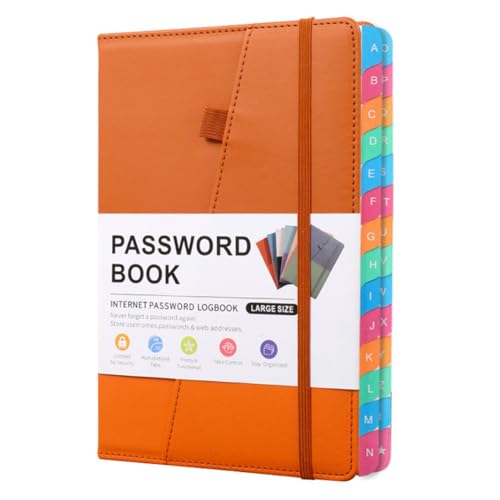 casstaly Passwortbuch mit Bunten Alphabetischen Tabs und Lesezeichen, Für Senioren 8,4 X 5,9, Internetadresse A casstaly Passwortbuch mit Bunten Alphabetischen Tabs und Lesezeichen, Für Senioren 8,4 X 5,9, Internetadresse A von casstaly