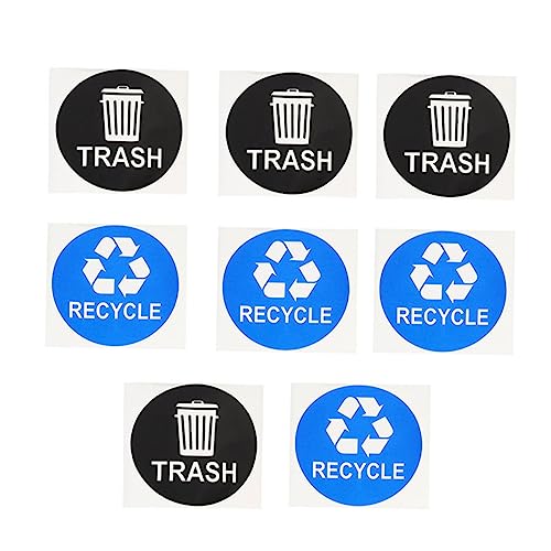 8 x wasserdichte Mülltonnen-Aufkleber zum Sortieren und Recycling 8 x wasserdichte Mülltonnen-Aufkleber zum Sortieren und Recycling von catgol
