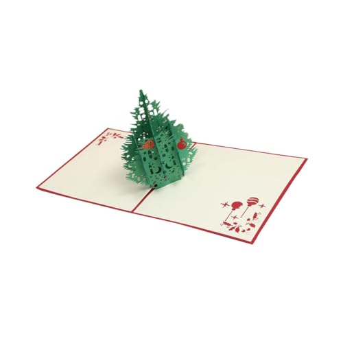 catgol 3D-Weihnachtskarte mit faltbarem Baum-Design, Urlaubsgrußkarte, 15,2 x 15,2 cm catgol 3D-Weihnachtskarte mit faltbarem Baum-Design, Urlaubsgrußkarte, 15,2 x 15,2 cm von catgol