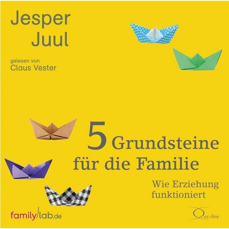 5 Grundsteine Für Die Familie,4 Audio-Cd - Jesper Juul (Hörbuch) von cc-live