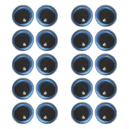 10 Paar schwarze und blaue Augenflicken, kleine runde Augenapplikationen, bestickt, niedliche Augen, Stickerei, Stoffaugen, zum Aufbügeln, kleine Augen, Nähapplikationen für Puppenkleidung 10 Paar schwarze und blaue Augenflicken, kleine runde Augenapplikationen, bestickt, niedliche Augen, Stickerei, Stoffaugen, zum Aufbügeln, kleine Augen, Nähapplikationen für Puppenkleidung von ccHuDE