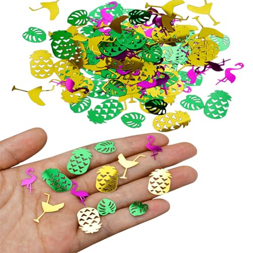 60g Hawaii Party Konfetti Flamingo Ananas Palme Konfetti Tropisches Tischkonfetti Folie Metallic Konfetti Sommer Party Dekoration Konfetti 60g Hawaii Party Konfetti Flamingo Ananas Palme Konfetti Tropisches Tischkonfetti Folie Metallic Konfetti Sommer Party Dekoration Konfetti von ccHuDE