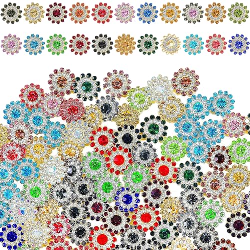 ccHuDE 100 Stück 14 mm Sonnenblumenknöpfe zum Aufnähen auf Strasssteinen Schmuck Blumen Knöpfe Kristall Flatback Knöpfe Dekorative Blumenknöpfe ccHuDE 100 Stück 14 mm Sonnenblumenknöpfe zum Aufnähen auf Strasssteinen Schmuck Blumen Knöpfe Kristall Flatback Knöpfe Dekorative Blumenknöpfe von ccHuDE