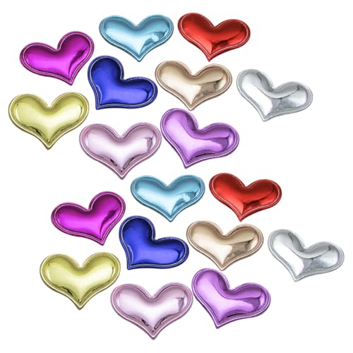 ccHuDE 100 Stück 3,5 cm Glitzer-PU-Aufnäher, gepolstert, herzförmige Applikationen, Stoff, Filz-Applikationen, niedliche Nähaufnäher, dekorative Aufnäher, Kleidung, Applikationen, Verzierungen ccHuDE 100 Stück 3,5 cm Glitzer-PU-Aufnäher, gepolstert, herzförmige Applikationen, Stoff, Filz-Applikationen, niedliche Nähaufnäher, dekorative Aufnäher, Kleidung, Applikationen, Verzierungen von ccHuDE