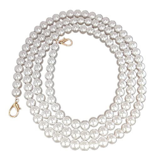 ccHuDE 120 cm lange Kette aus Kunstperlen, mit Metall-Karabinerverschlüssen ccHuDE 120 cm lange Kette aus Kunstperlen, mit Metall-Karabinerverschlüssen von ccHuDE