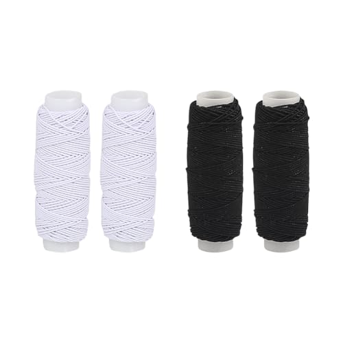 ccHuDE 4 Rollen 0,5 mm 30 m elastische Bastelschnüre, dünne dehnbare Schnüre, Nähen, Stretchschnüre, Perlenschnur, Stoffbastelschnur, Spule, Raffen, elastische Schnüre ccHuDE 4 Rollen 0,5 mm 30 m elastische Bastelschnüre, dünne dehnbare Schnüre, Nähen, Stretchschnüre, Perlenschnur, Stoffbastelschnur, Spule, Raffen, elastische Schnüre von ccHuDE