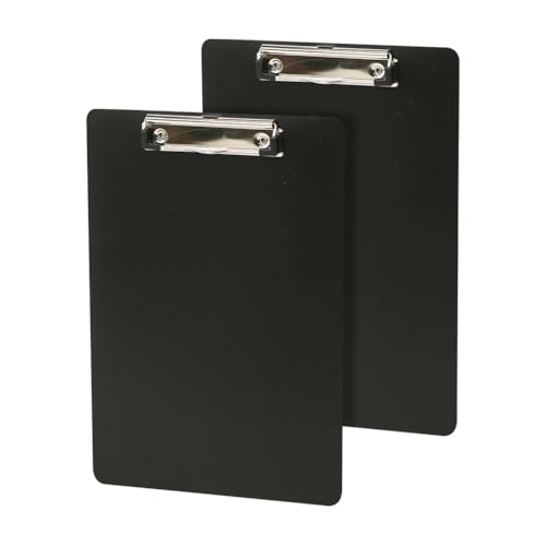 ccHuDE Kleine Kunststoff-Klemmbretter mit niedrigem Profil, Stifthalter, Klemmbretter, tragbare Klemmbretter, Büro, Klassenzimmer, professionelle Standard-Klemmbretter, 2 Stück ccHuDE Kleine Kunststoff-Klemmbretter mit niedrigem Profil, Stifthalter, Klemmbretter, tragbare Klemmbretter, Büro, Klassenzimmer, professionelle Standard-Klemmbretter, 2 Stück von ccHuDE