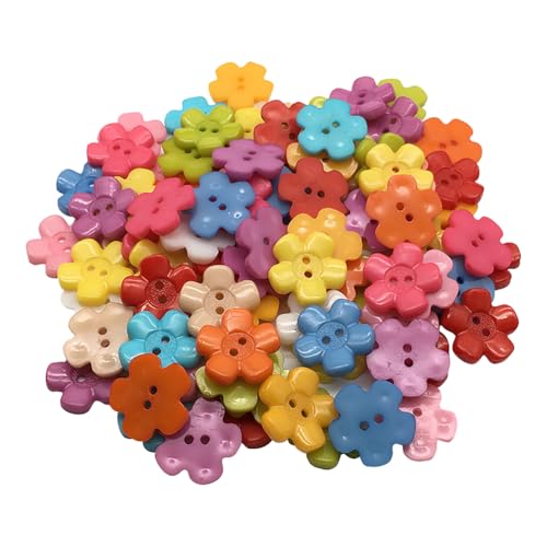 ccHuDE Knöpfe in Blumenform, 2 Löcher, Ersatzknöpfe aus Kunststoff, für Kleidung, dekorative Bastelknöpfe, niedliche Scrapbooking-Knöpfe, farbige Kleidungsknöpfe für Dekorationen, 200 Stück ccHuDE Knöpfe in Blumenform, 2 Löcher, Ersatzknöpfe aus Kunststoff, für Kleidung, dekorative Bastelknöpfe, niedliche Scrapbooking-Knöpfe, farbige Kleidungsknöpfe für Dekorationen, 200 Stück von ccHuDE