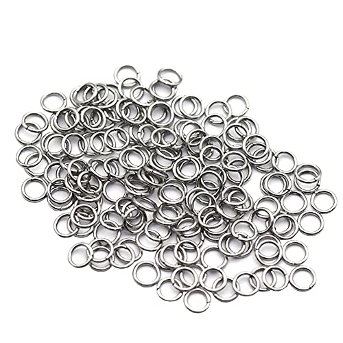 ccHuDE Offene Binderinge aus Edelstahl, 5 mm, Spaltringe, einzelne Schlaufen, Drahtverbinder für DIY-Schmuckherstellung, Handwerk, Silber, 200 Stück ccHuDE Offene Binderinge aus Edelstahl, 5 mm, Spaltringe, einzelne Schlaufen, Drahtverbinder für DIY-Schmuckherstellung, Handwerk, Silber, 200 Stück von ccHuDE