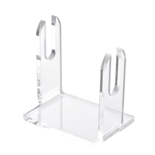 Fan Display, Holder Stand, Clear Acrylic Organizer, Scratch-Resistant Build Stable Base Design, (Transparent/1pc), for Living Room, Desktop, Shop, Home Decor, Exhibition Use, 2.36x1.57x2.17 Inches von ccuzs