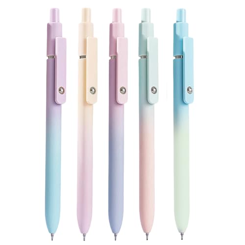Gel-Set für Tintenstifte, , 0,7 mm feine Spitze, präzise Schreibspitze, professionelle Büroklammer mit 5 Stück, bequeme Griffgestaltung für Büros de Gel-Set für Tintenstifte, , 0,7 mm feine Spitze, präzise Schreibspitze, professionelle Büroklammer mit 5 Stück, bequeme Griffgestaltung für Büros de von ccuzs
