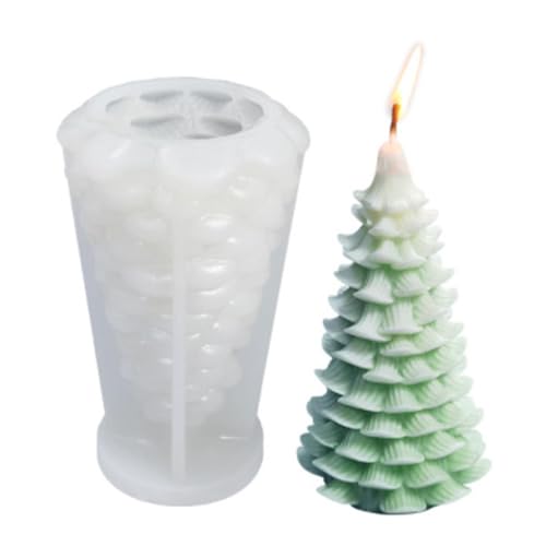 Kerzenform aus Silikon für Weihnachten – für 3D-Weihnachtsbaumkerzen aus Silikon – Dekoration für Partys Zuhause Büro Schule Kerzenform aus Silikon für Weihnachten – für 3D-Weihnachtsbaumkerzen aus Silikon – Dekoration für Partys Zuhause Büro Schule von ccuzs