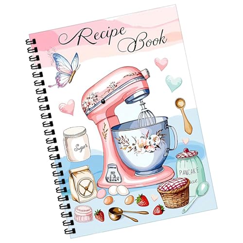 Recipe Notebook, Spiral Cookbook, Handwritten Planner, 100 Blatt Durabled Paper Compact Spiral Bound for Cooking, Baking, Travel, Kitchen Present, 5.83x8.27 Inches Recipe Notebook, Spiral Cookbook, Handwritten Planner, 100 Blatt Durabled Paper Compact Spiral Bound for Cooking, Baking, Travel, Kitchen Present, 5.83x8.27 Inches von ccuzs