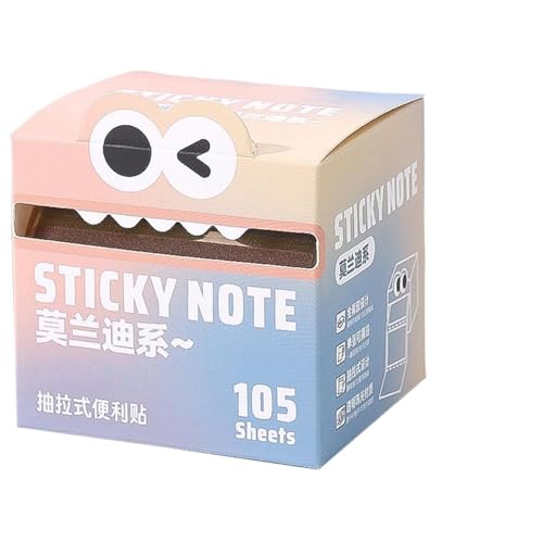Sticky Notes, Clear Transparent Memo Pads, Pull-Out Colorful Roll Design, Writable Adhesive Sheets for Notebook Highlighting, School Reminders, offices Planning, Student Study, or Home Use von ccuzs