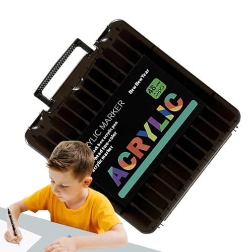 ccuzs Acrylic Paint Markers, Fabric Paint Pens, Double-Tip Waterproof Ink, Quick-Drying Fade-Resistant Pen, for Shoe Design Model Kit Craft Fabric Projects, 26.5x18.5x2.7cm Multicolor ccuzs Acrylic Paint Markers, Fabric Paint Pens, Double-Tip Waterproof Ink, Quick-Drying Fade-Resistant Pen, for Shoe Design Model Kit Craft Fabric Projects, 26.5x18.5x2.7cm Multicolor von ccuzs