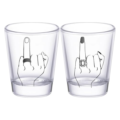 ccuzs Hochzeitsweingläser Für Und Bräutigam,Ringfinger-Design Schnapsgläser Für Frischvermählte | Sammler Whisky-Behälter Für Restaurant Familientreffen ccuzs Hochzeitsweingläser Für Und Bräutigam,Ringfinger-Design Schnapsgläser Für Frischvermählte | Sammler Whisky-Behälter Für Restaurant Familientreffen von ccuzs