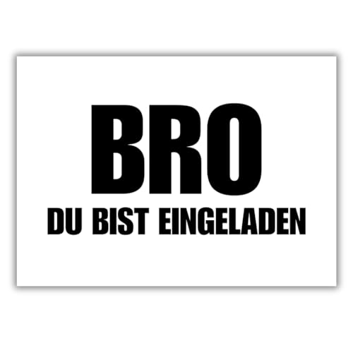 celebr8te 12x lässige Geburtstagseinladungen - BRO Einladungskarten für Kindergeburtstag Jungen - Teenager Party Einladungskarten celebr8te 12x lässige Geburtstagseinladungen - BRO Einladungskarten für Kindergeburtstag Jungen - Teenager Party Einladungskarten von celebr8te