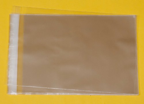 C5 Zellophanbeutel, 177 mm x 235 mm plus 40 mm selbstklebende Lasche, 30 Mikron, transparent, für bis zu 10 C5-Karten und Umschläge, 250 Stück von celloexpress