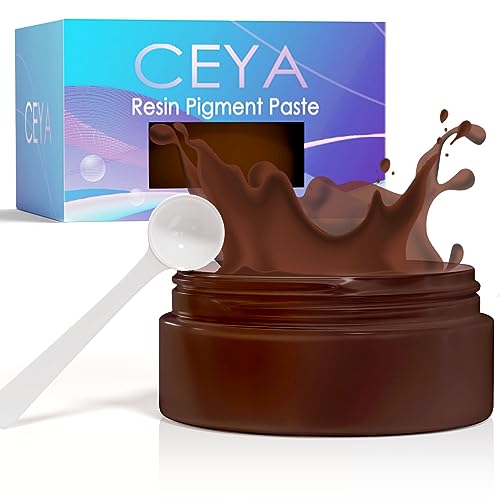 Ceya Epoxidharz-Pigmentpaste, 100 g, braun Epoxidharz-Farbpigment, undurchsichtiger Epoxidharz-Tönung, hochpigmentierte Farbpaste für Epoxidharz, Bastelbedarf, DIY-Kunst, Tassen,Schmuckherstellung Ceya Epoxidharz-Pigmentpaste, 100 g, braun Epoxidharz-Farbpigment, undurchsichtiger Epoxidharz-Tönung, hochpigmentierte Farbpaste für Epoxidharz, Bastelbedarf, DIY-Kunst, Tassen,Schmuckherstellung von ceya