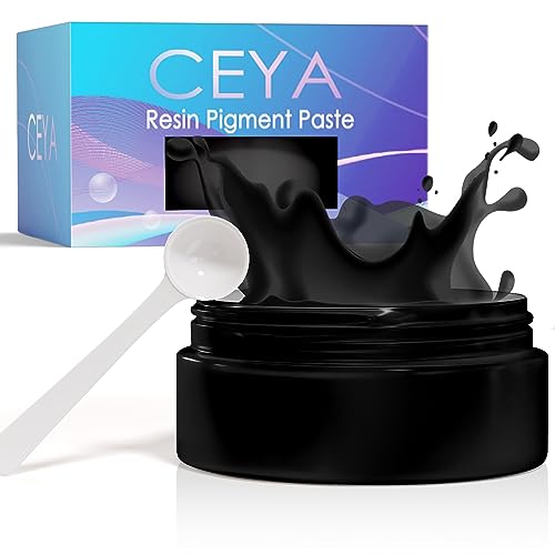 Ceya Epoxidharz-Pigmentpaste, 100 g, schwarzes Epoxidharz-Farbpigment, undurchsichtiger Epoxidharz-Tönung, hochpigmentierte Farbpaste für Epoxidharz, Bastelbedarf, DIY-Kunst, Tassen,Schmuckherstellung Ceya Epoxidharz-Pigmentpaste, 100 g, schwarzes Epoxidharz-Farbpigment, undurchsichtiger Epoxidharz-Tönung, hochpigmentierte Farbpaste für Epoxidharz, Bastelbedarf, DIY-Kunst, Tassen,Schmuckherstellung von ceya