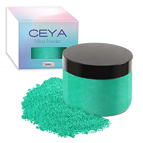 Ceya Glimmerpulver, 150 g, Aquagrün, Perlglanzeffekt, Farbpigmentpulver für Epoxidharz, Becher, Schleim, Badekugeln, Seifenfarbe, Schleim, Kerze, Kunstharz, Basteln, Farbe, Schmuck, Nagellack Ceya Glimmerpulver, 150 g, Aquagrün, Perlglanzeffekt, Farbpigmentpulver für Epoxidharz, Becher, Schleim, Badekugeln, Seifenfarbe, Schleim, Kerze, Kunstharz, Basteln, Farbe, Schmuck, Nagellack von ceya