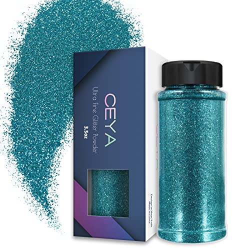 Ceya Glitzer-Pulver 0,2mm Ultra Feines Glitzerpulver für Schleim, Epoxidharz, Becher, Schmuck, Nagelkunst, Festival, Make-up, Scrapbooking, Malen, Hochzeitskarten, 100g Ceya Glitzer-Pulver 0,2mm Ultra Feines Glitzerpulver für Schleim, Epoxidharz, Becher, Schmuck, Nagelkunst, Festival, Make-up, Scrapbooking, Malen, Hochzeitskarten, 100g von ceya