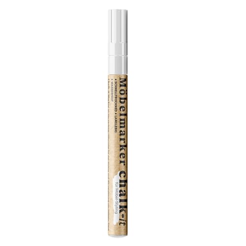 chalk-it Möbel Marker 10ml Weiss Dekoration DIY Design Stift mit Ersatzspitze Wasserfest, ideal für Details, Zeichnungen und Beschriftungen auf Holz, Metall, Glas, Gummi, Stein chalk-it Möbel Marker 10ml Weiss Dekoration DIY Design Stift mit Ersatzspitze Wasserfest, ideal für Details, Zeichnungen und Beschriftungen auf Holz, Metall, Glas, Gummi, Stein von chalk-it