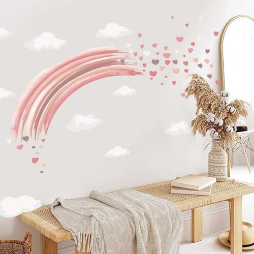 Regenbogen Wandsticker Herzen Wandaufkleber Wandtattoo für das Kinderzimmer für Kinderzimmer Schlafzimmer Wohnzimmer Zuhause Wand Dekoration Regenbogen Wandsticker Herzen Wandaufkleber Wandtattoo für das Kinderzimmer für Kinderzimmer Schlafzimmer Wohnzimmer Zuhause Wand Dekoration von champracer