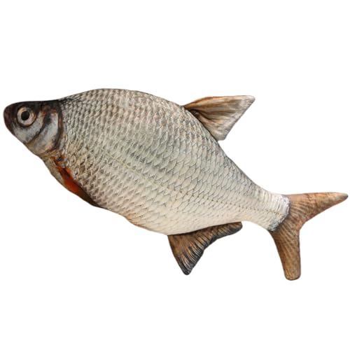 champracer 3D Fisch Kissen Groß Plüsch Kissen für Kinder Lustiges Fisch Kissen Weiches Kuscheltier Kissen Zierkissen für Kinderzimmer (Brasse,30 cm) von champracer