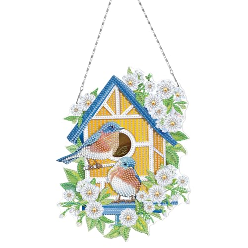 champracer 5D Diamond Painting Ostern DIY Diamond Painting Doppelseitig Anhänger Set Diamond Painting Spielzeug Interessante Handgefertigte Kunstwerke Geschenke Mädchen (YH203) von champracer